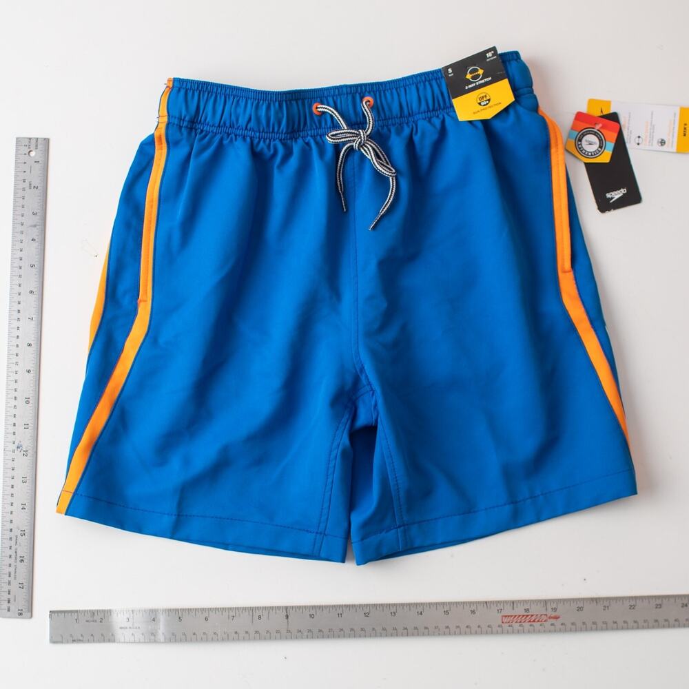 Mens‎ Swim Trunks Size Small 20 Inch Stretch UPF 50+ Sun Protection Speedo